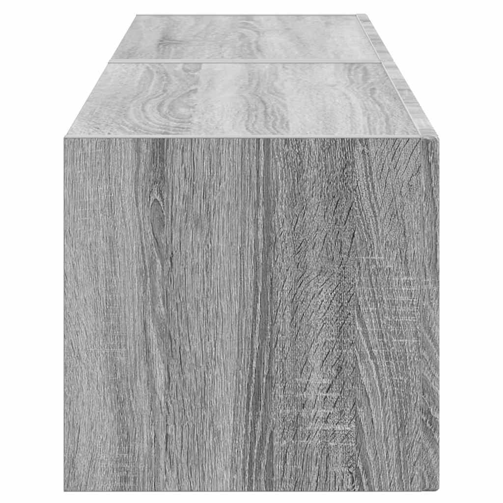 TV Wall Cabinet 2 pcs Grey Sonoma 60 x 31 x 29.5 cm