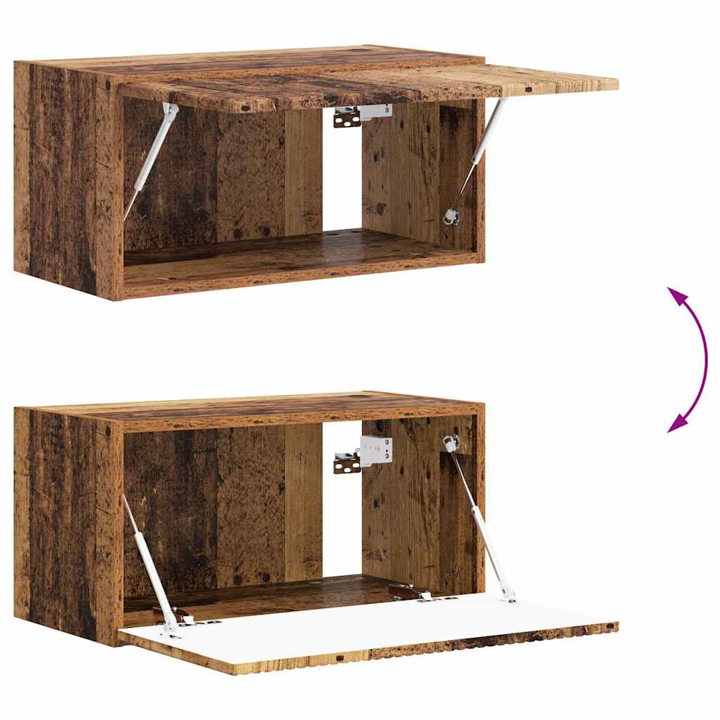 TV Wall Cabinet Old Wood 60 x 31 x 29.5 cm Engineered Wood