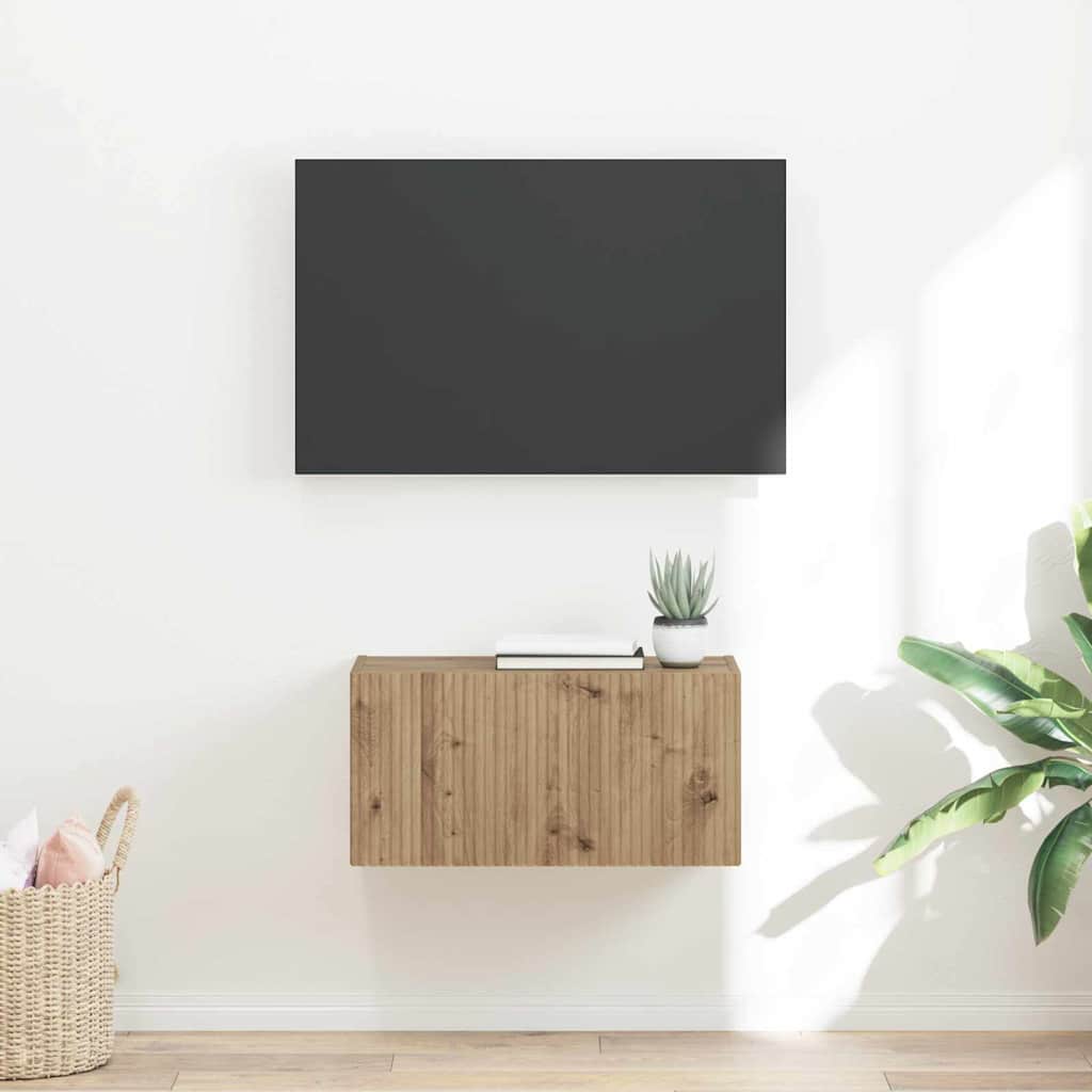 TV Wall Cabinet Artisian Oak 60 x 31 x 29.5 cm Engineered Wood