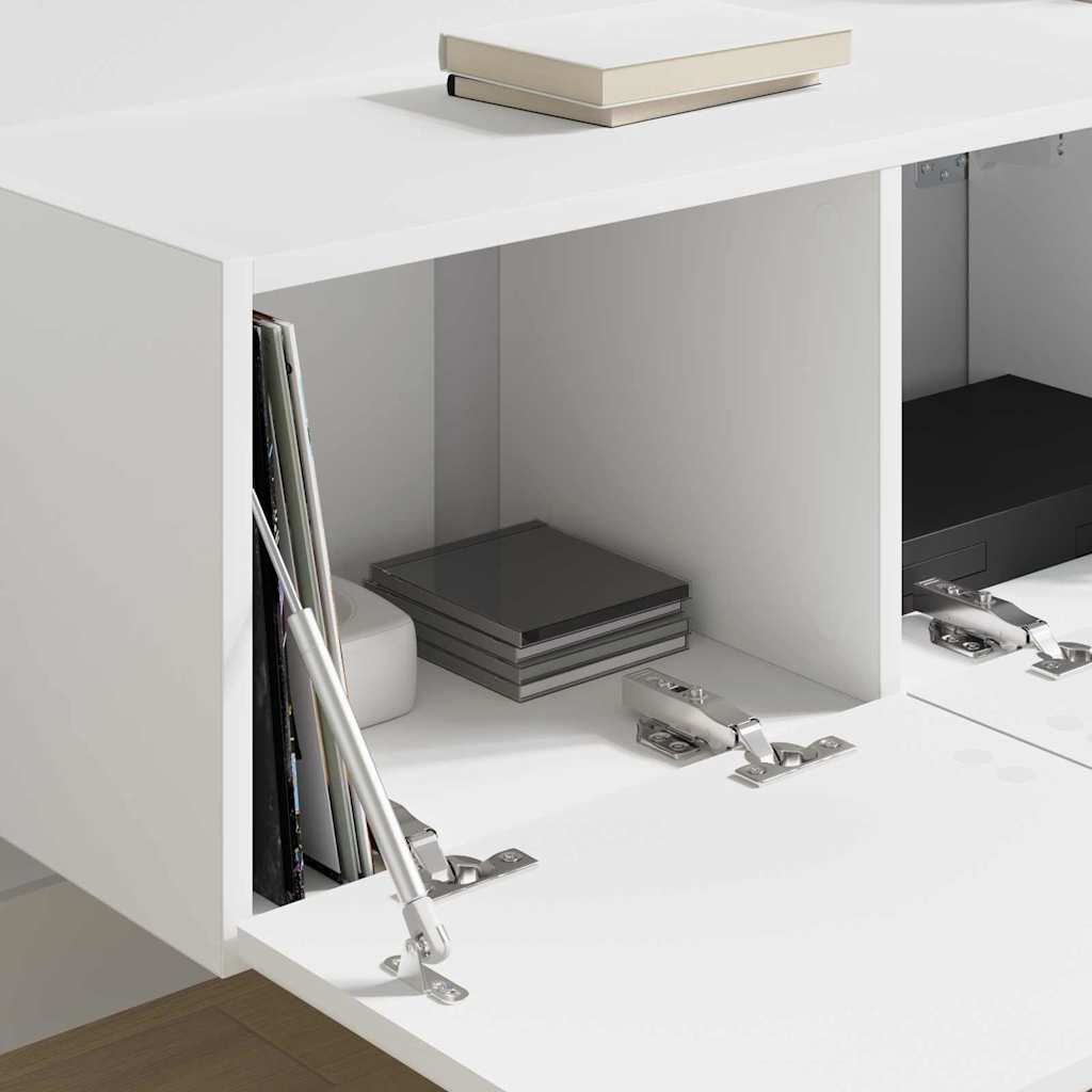 TV Wall Cabinet White 78.5 x 31 x 29.5 cm Engineered Wood