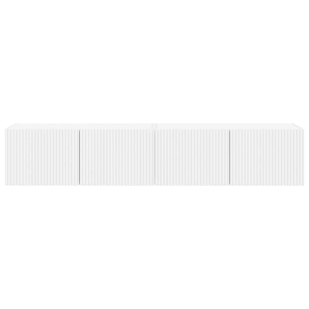 TV Wall Cabinet 2 pcs White 78.5 x 31 x 29.5 cm Engineered Wood