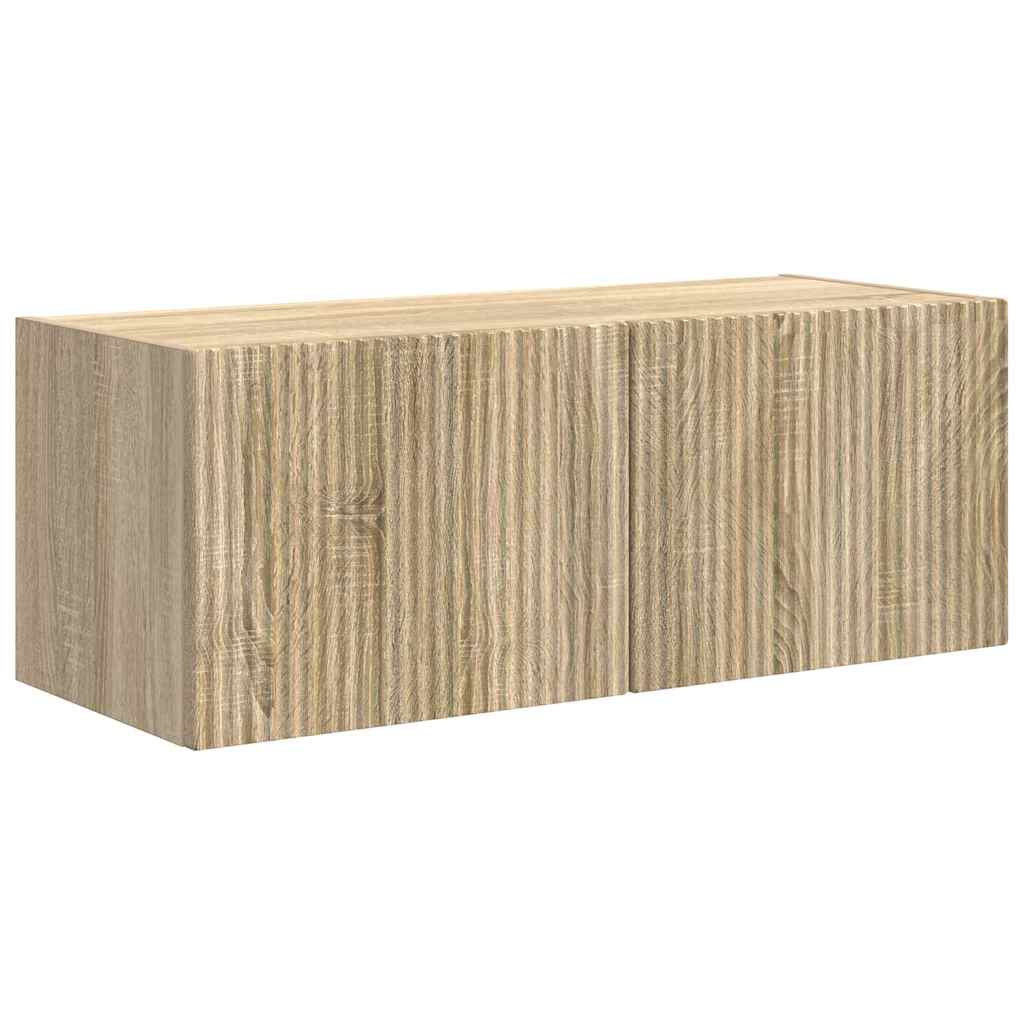 TV Wall Cabinet Wall-mounted 2 pcs Sonoma 78.5 x 31 x 29.5 cm