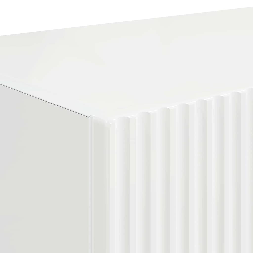 TV Wall Cabinet Gloss White 78.5 x 31 x 29.5 cm Engineered Wood