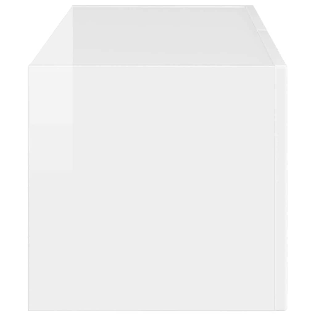 TV Wall Cabinet Gloss White 78.5 x 31 x 29.5 cm Engineered Wood