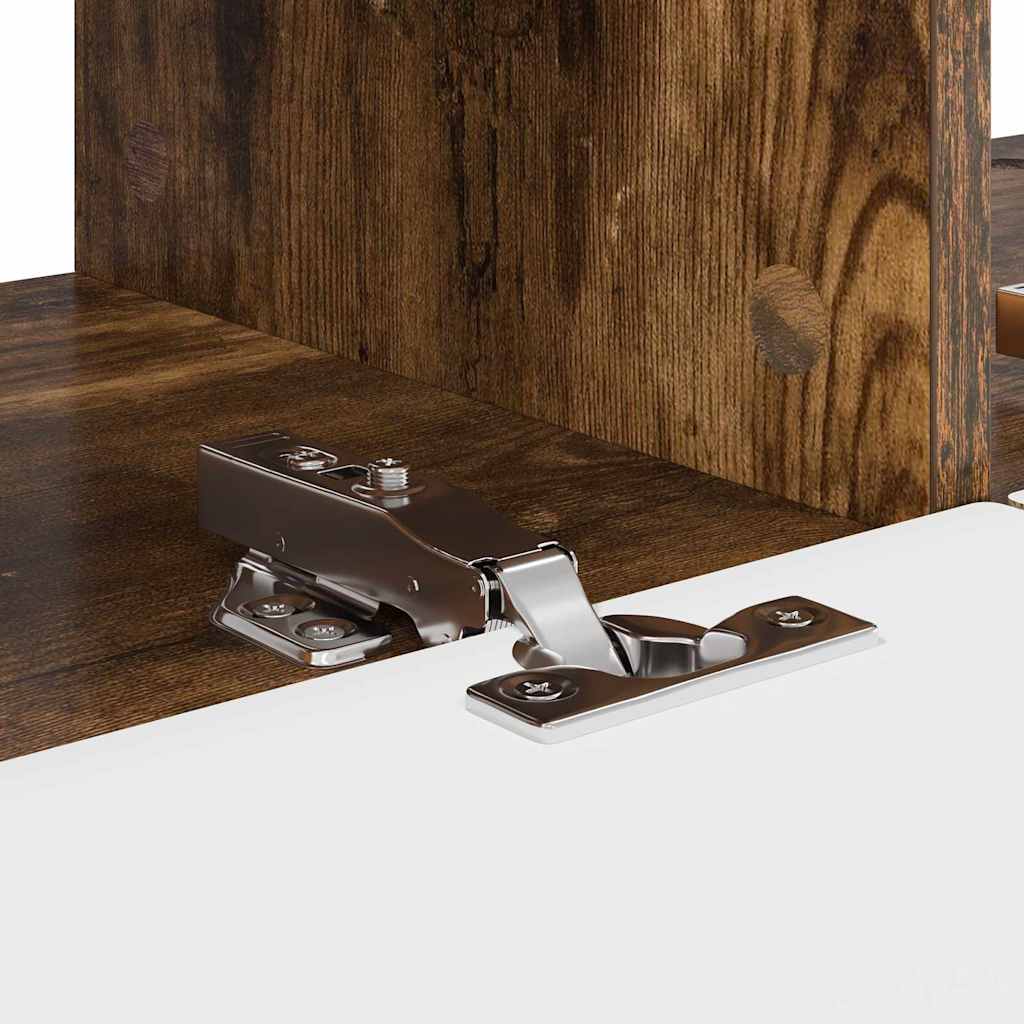 TV Wall Cabinet Smoked Oak 78.5 x 31 x 29.5 cm Engineered Wood
