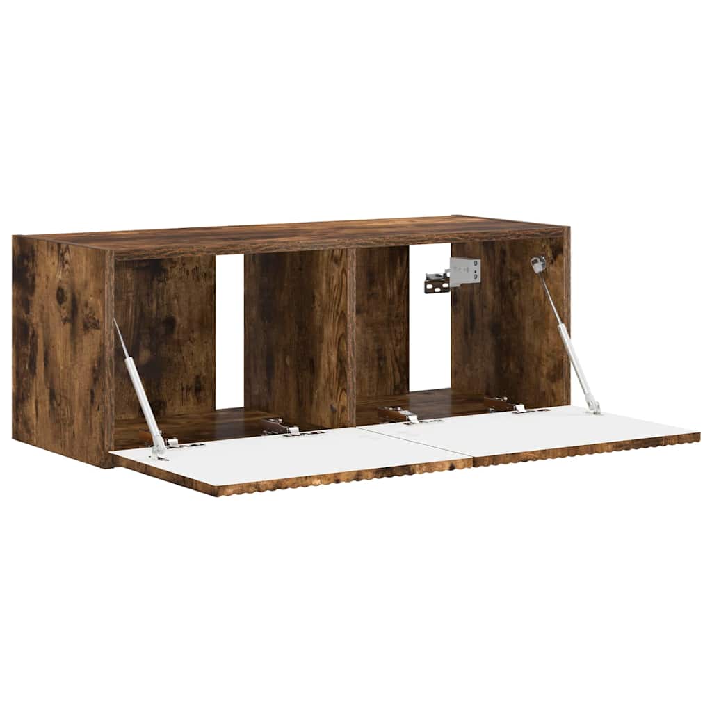 TV Wall Cabinet 78.5 x 31 x 29.5 cm Smoked Oak Engineered Wood