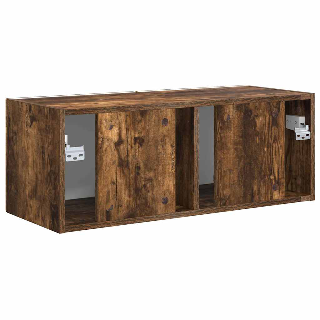 TV Wall Cabinet 78.5 x 31 x 29.5 cm Smoked Oak Engineered Wood