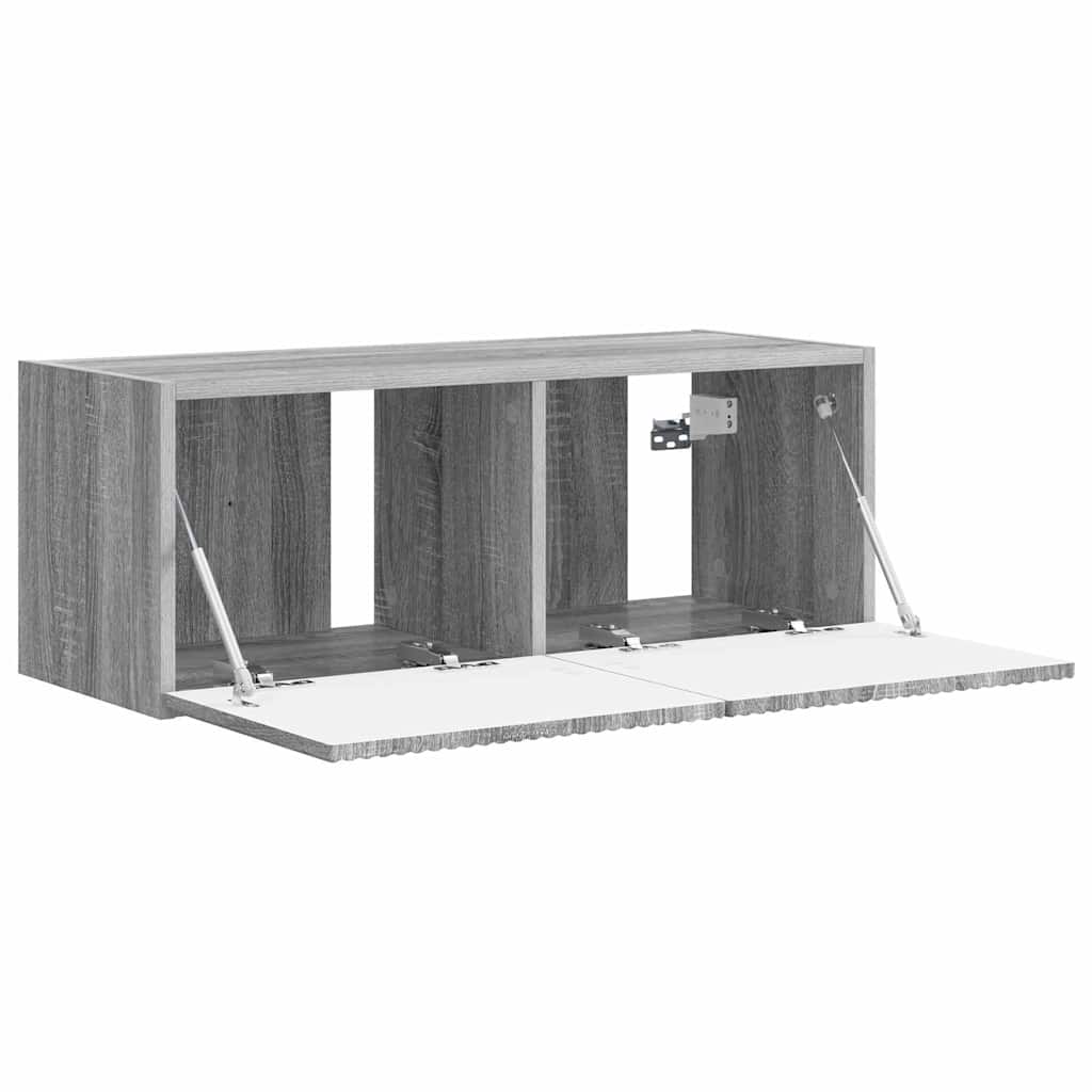 TV Wall Cabinet Grey Sonoma 78.5 x 31 x 29.5 cm Engineered Wood
