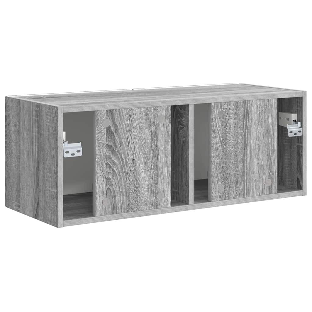 TV Wall Cabinet Grey Sonoma 78.5 x 31 x 29.5 cm Engineered Wood