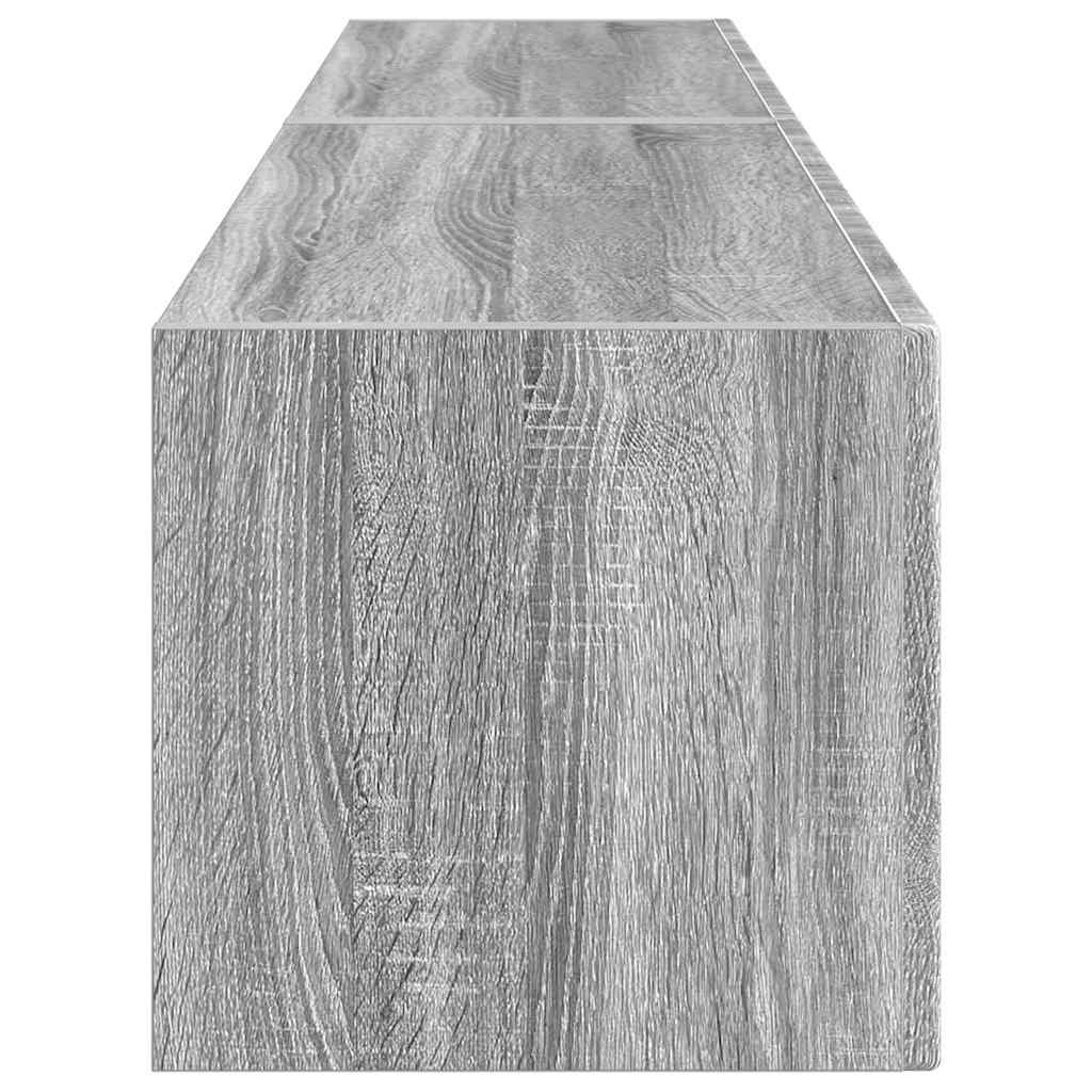 TV Wall Cabinet 2 pcs Grey Sonoma Engineered Wood