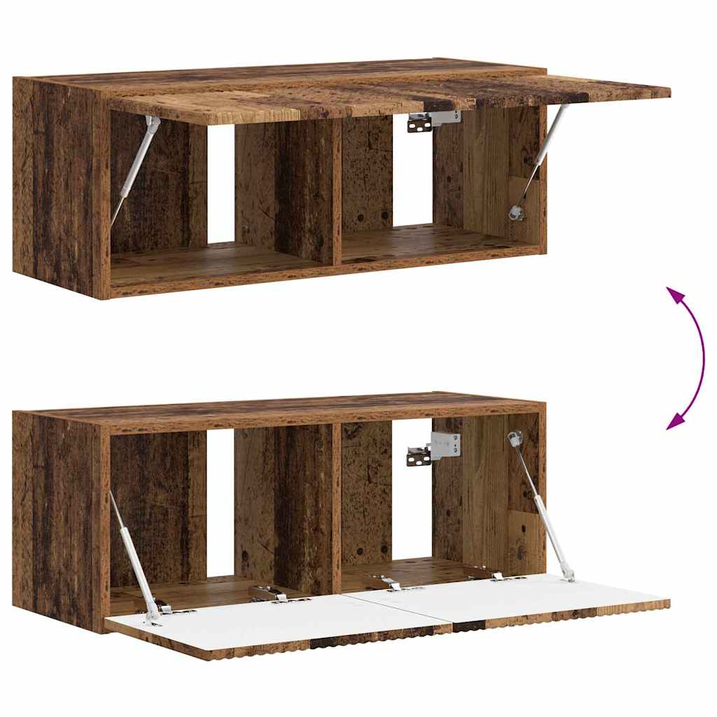 TV Wall Cabinet Old Wood 78.5 x 31 x 29.5 cm Engineered Wood