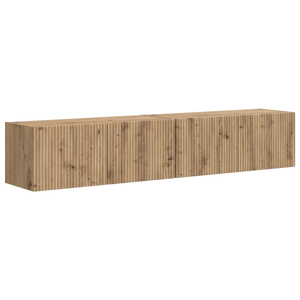 TV Wall Cabinet 2 pcs Artisian Oak 78.5 x 31 x 29.5 cm