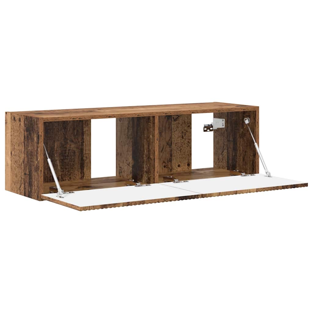 TV Wall Cabinet Old Wood 98 x 31 x 29.5 cm Engineered Wood