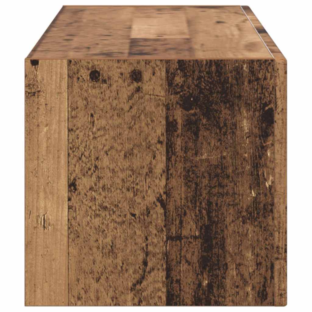 TV Wall Cabinet Old Wood 98 x 31 x 29.5 cm Engineered Wood