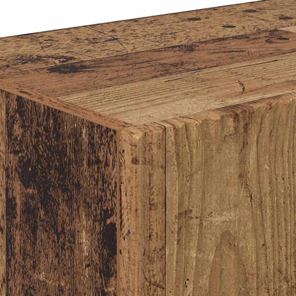TV Wall Cabinet Wall-mounted 2 pcs Old Wood 98 x 31 x 29.5 cm