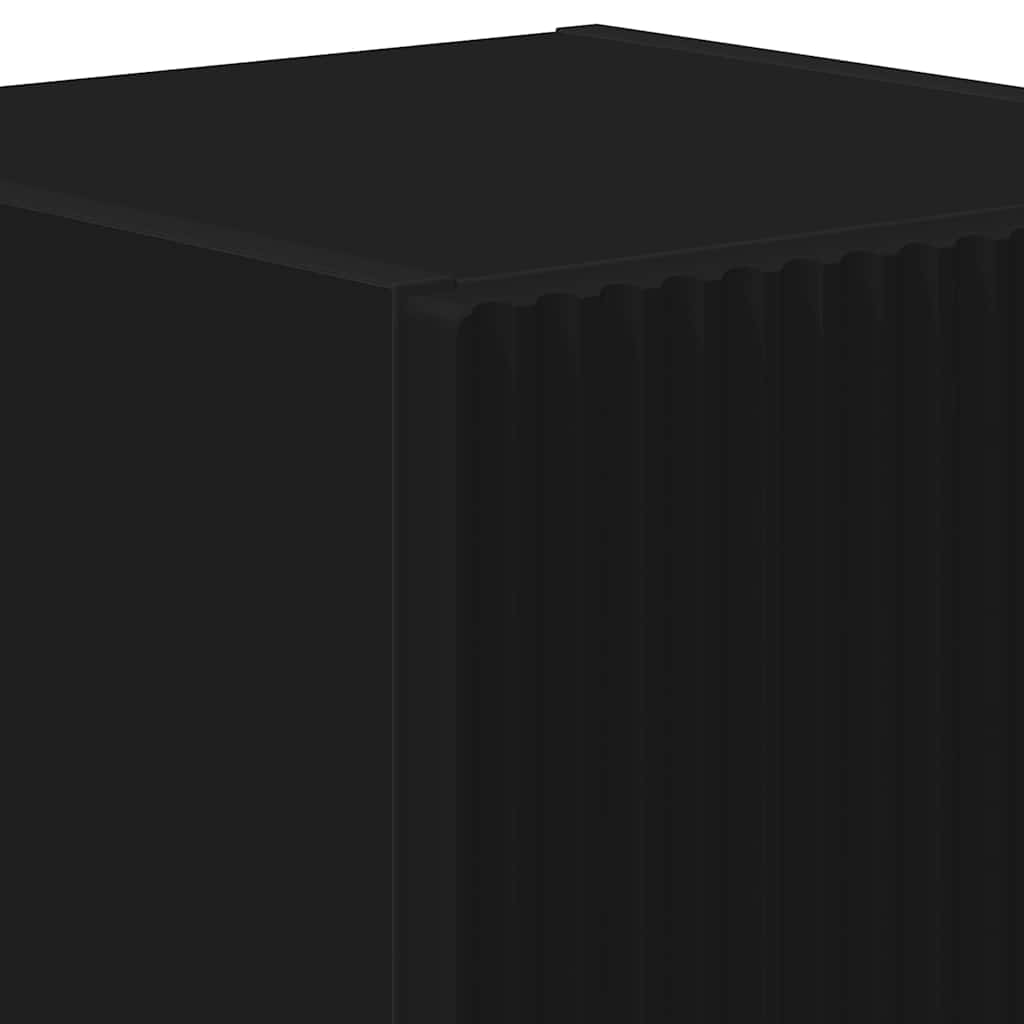 TV Wall Cabinet 2 pcs Black 30 x 31 x 40 cm Engineered Wood