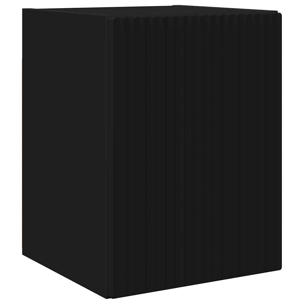 TV Wall Cabinet 2 pcs Black 30 x 31 x 40 cm Engineered Wood