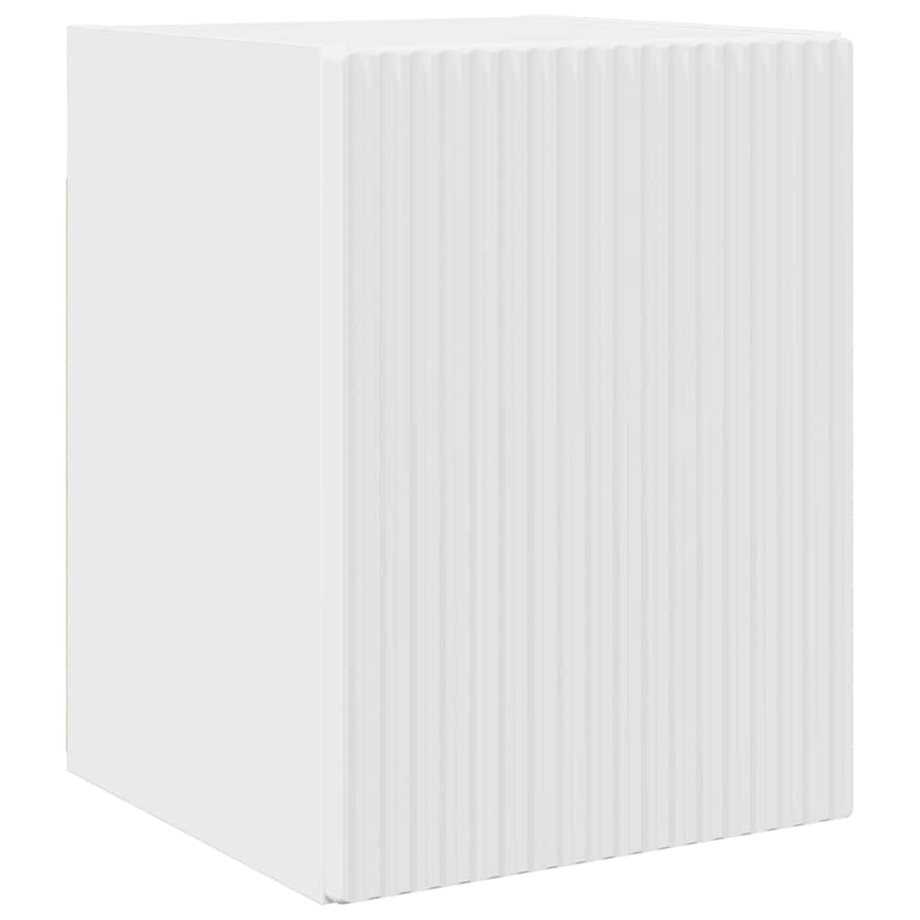 TV Wall Cabinet Gloss White 30 x 31 x 40 cm Engineered Wood