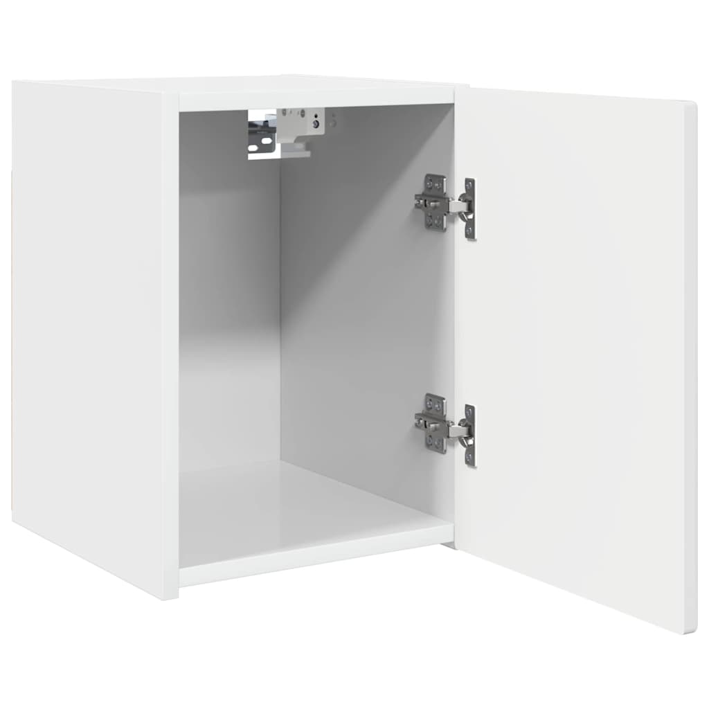 TV Wall Cabinet Wall-mounted 2 pcs Gloss White 30 x 31 x 40 cm