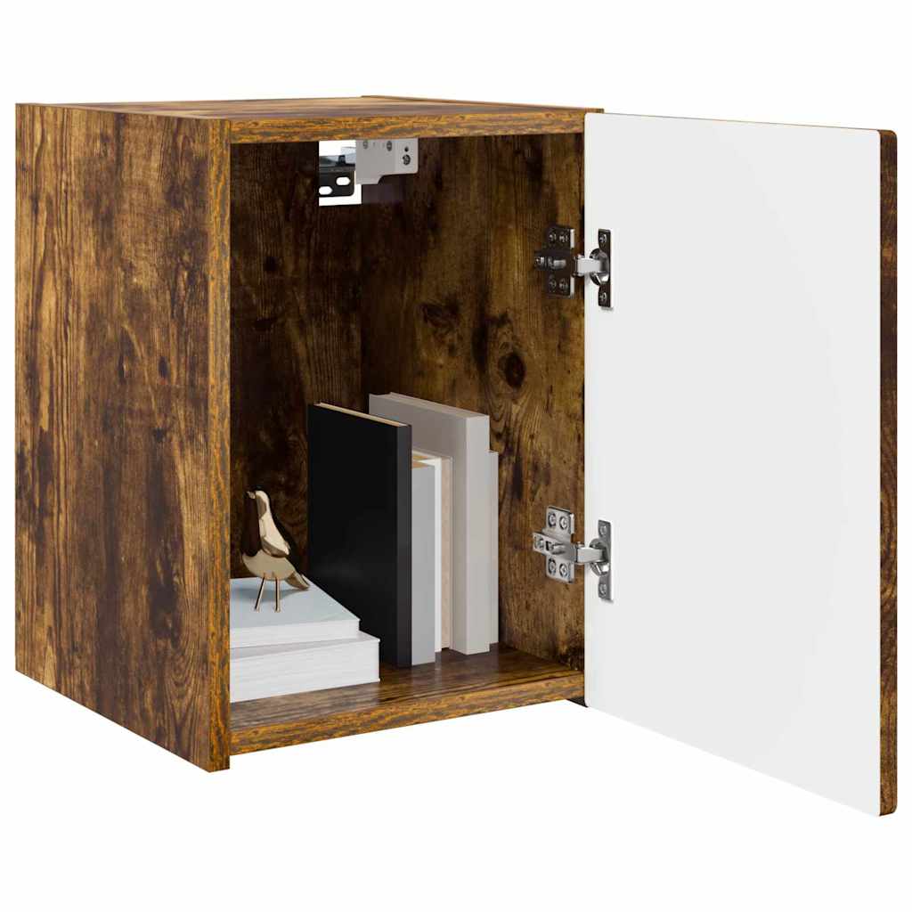 TV Wall Cabinet Wall-mounted 2 pcs Smoked Oak 30 x 31 x 40 cm
