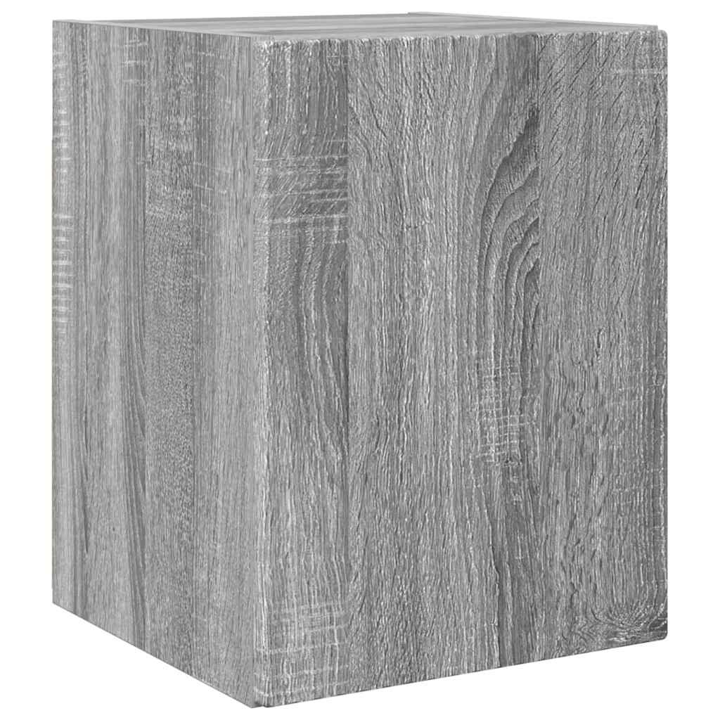 TV Wall Cabinet Wall-mounted 2 pcs Grey Sonoma 30 x 31 x 40 cm