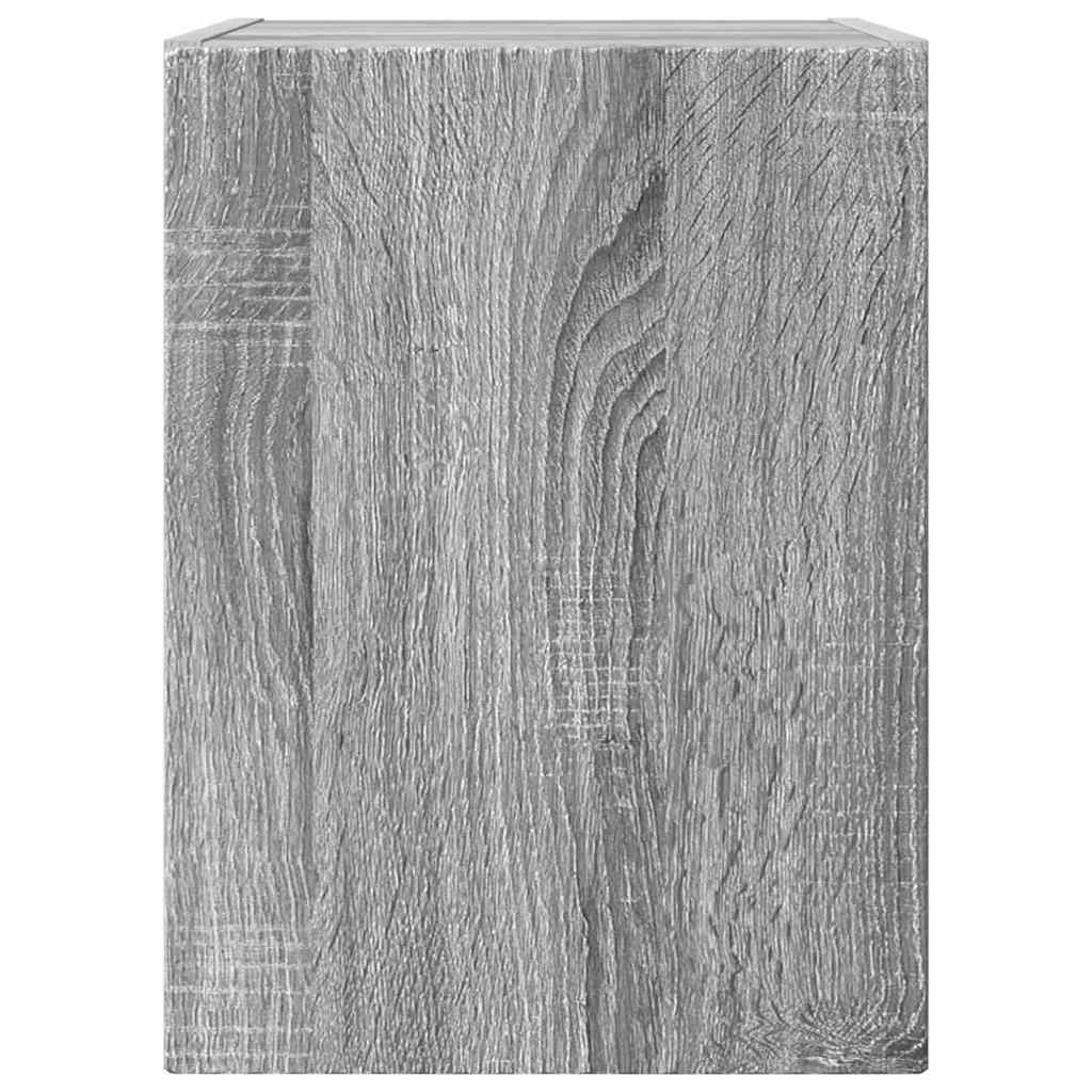 TV Wall Cabinet Wall-mounted 2 pcs Grey Sonoma 30 x 31 x 40 cm
