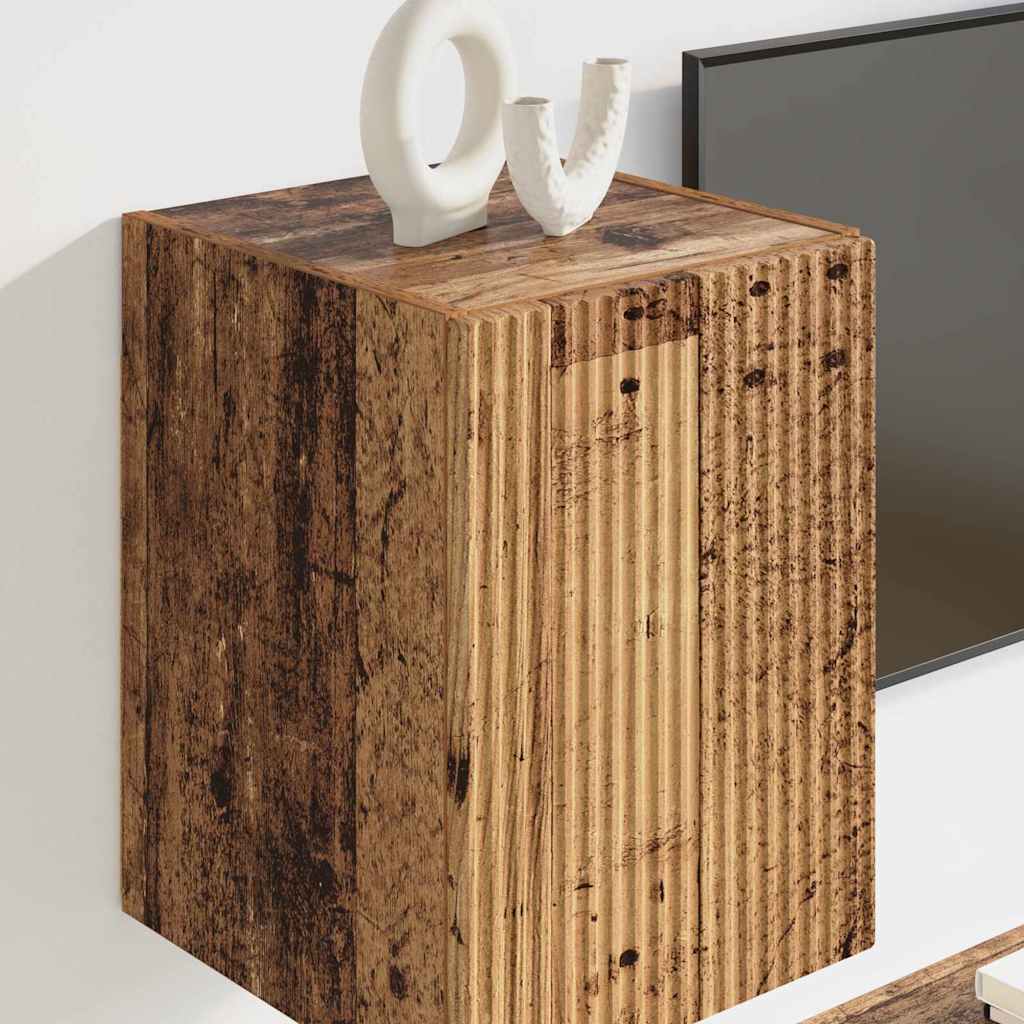 TV Wall Cabinet 2 pcs Old Wood 30 x 31 x 40 cm Engineered Wood