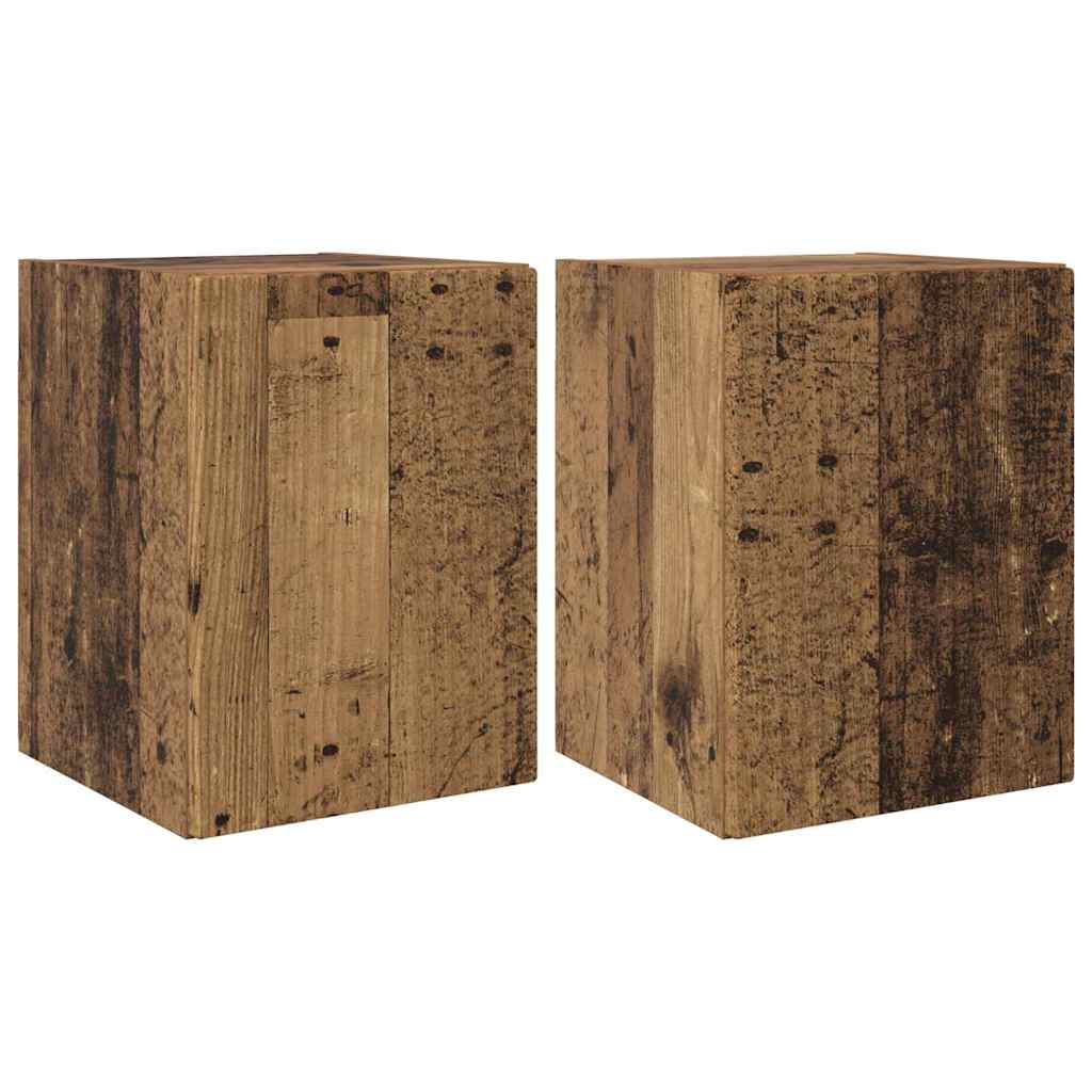 TV Wall Cabinet 2 pcs Old Wood 30 x 31 x 40 cm Engineered Wood