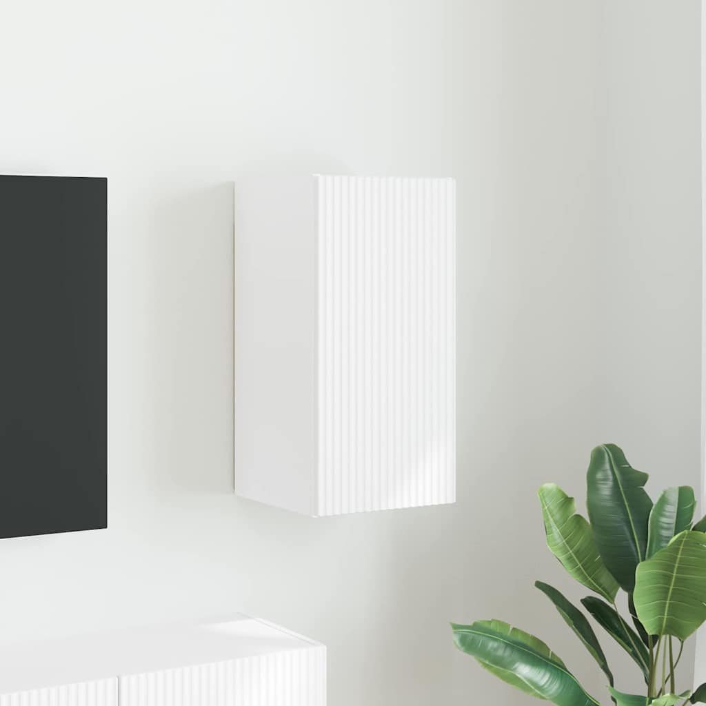 TV Wall Cabinet White 30 x 31 x 60 cm Engineered Wood