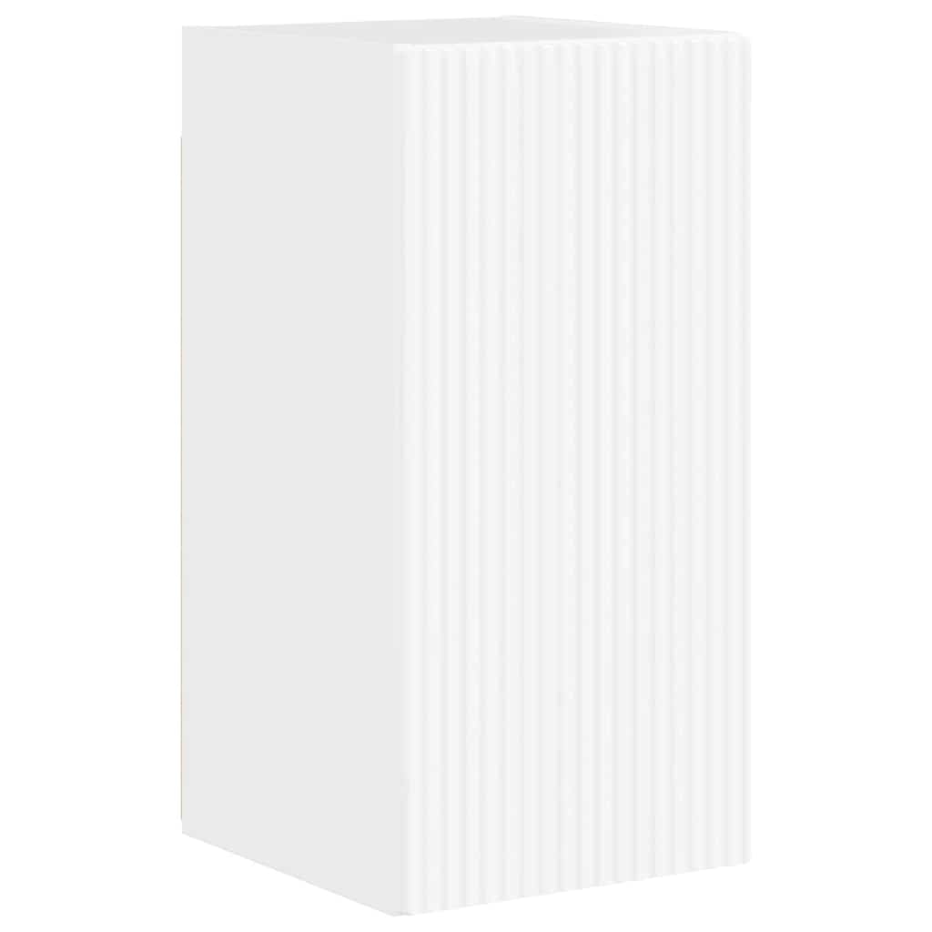 TV Wall Cabinet Wall-mounted 2 pcs Gloss White 30 x 31 x 60 cm
