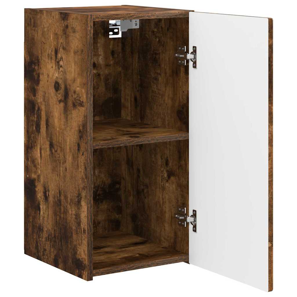 TV Wall Cabinet Smoked Oak 30 x 31 x 60 cm Engineered Wood