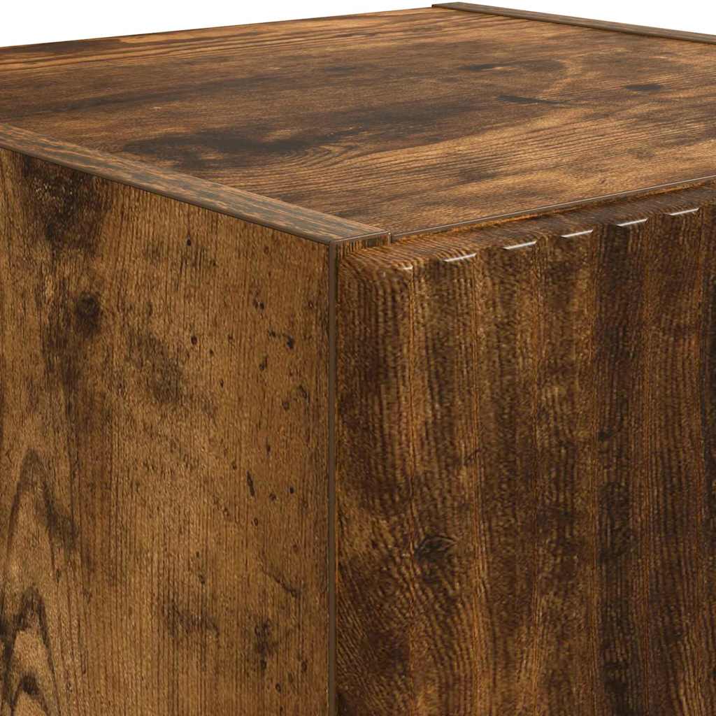 TV Wall Cabinet Wall-mounted 2 pcs Smoked Oak 30 x 31 x 60 cm
