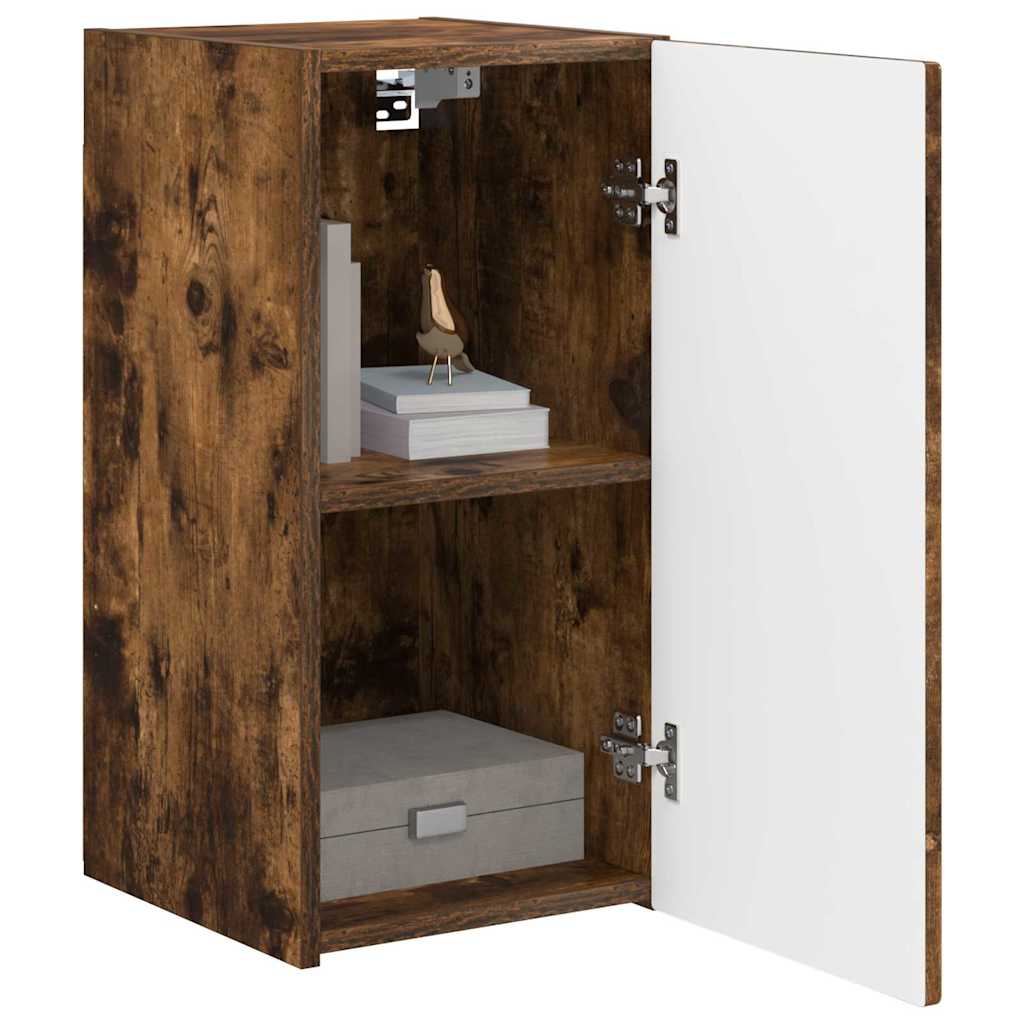 TV Wall Cabinet Wall-mounted 2 pcs Smoked Oak 30 x 31 x 60 cm