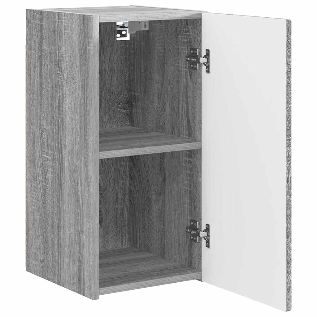 TV Wall Cabinet Grey Sonoma 30 x 31 x 60 cm Engineered Wood