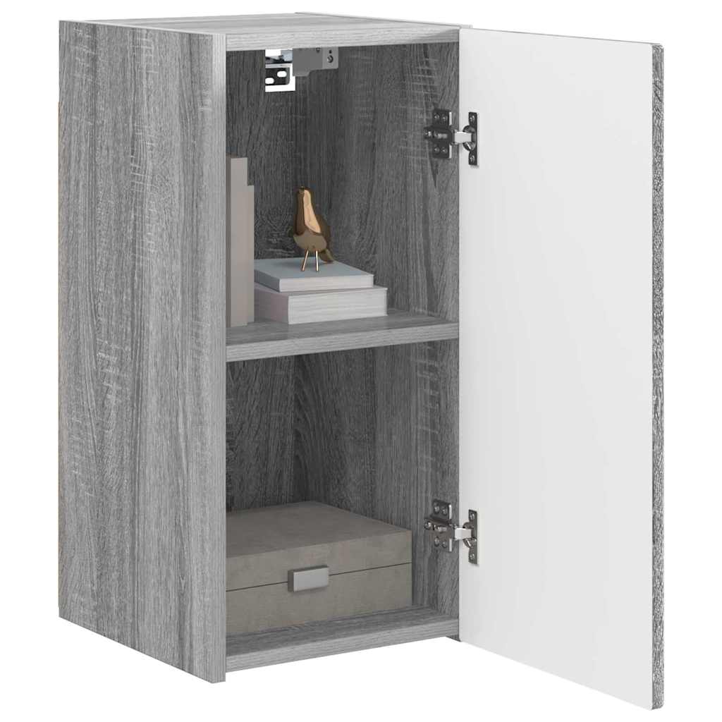TV Wall Cabinet Wall-mounted 2 pcs Grey Sonoma 30 x 31 x 60 cm
