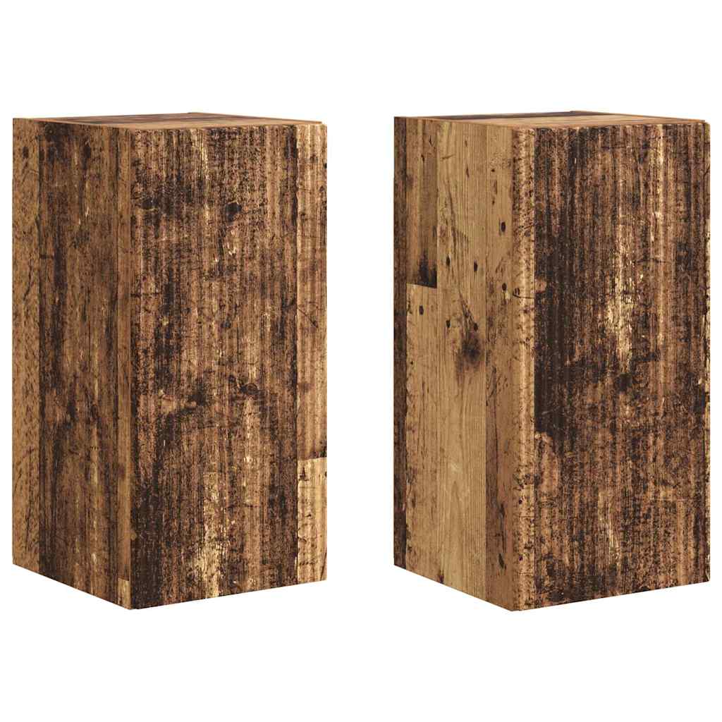 TV Wall Cabinet 2 pcs Old Wood 30 x 31 x 60 cm Engineered Wood
