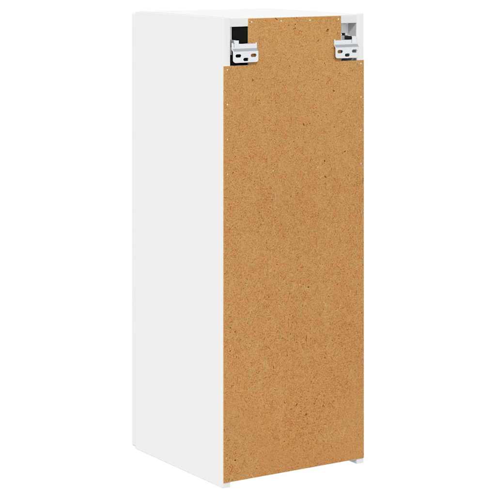 TV Wall Cabinet 2 pcs White 30 x 31 x 80 cm Engineered Wood