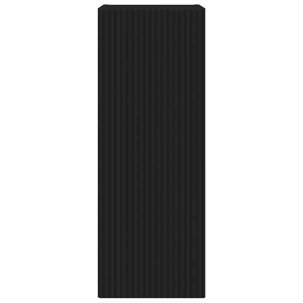 TV Wall Cabinet 2 pcs Black 30 x 31 x 80 cm Engineered Wood