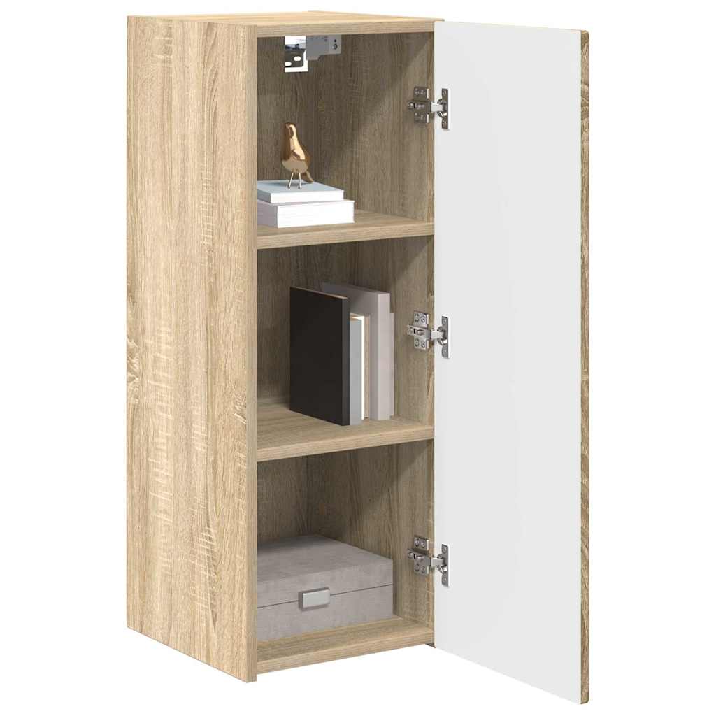 TV Wall Cabinet Sonoma 30 x 31 x 80 cm Engineered Wood