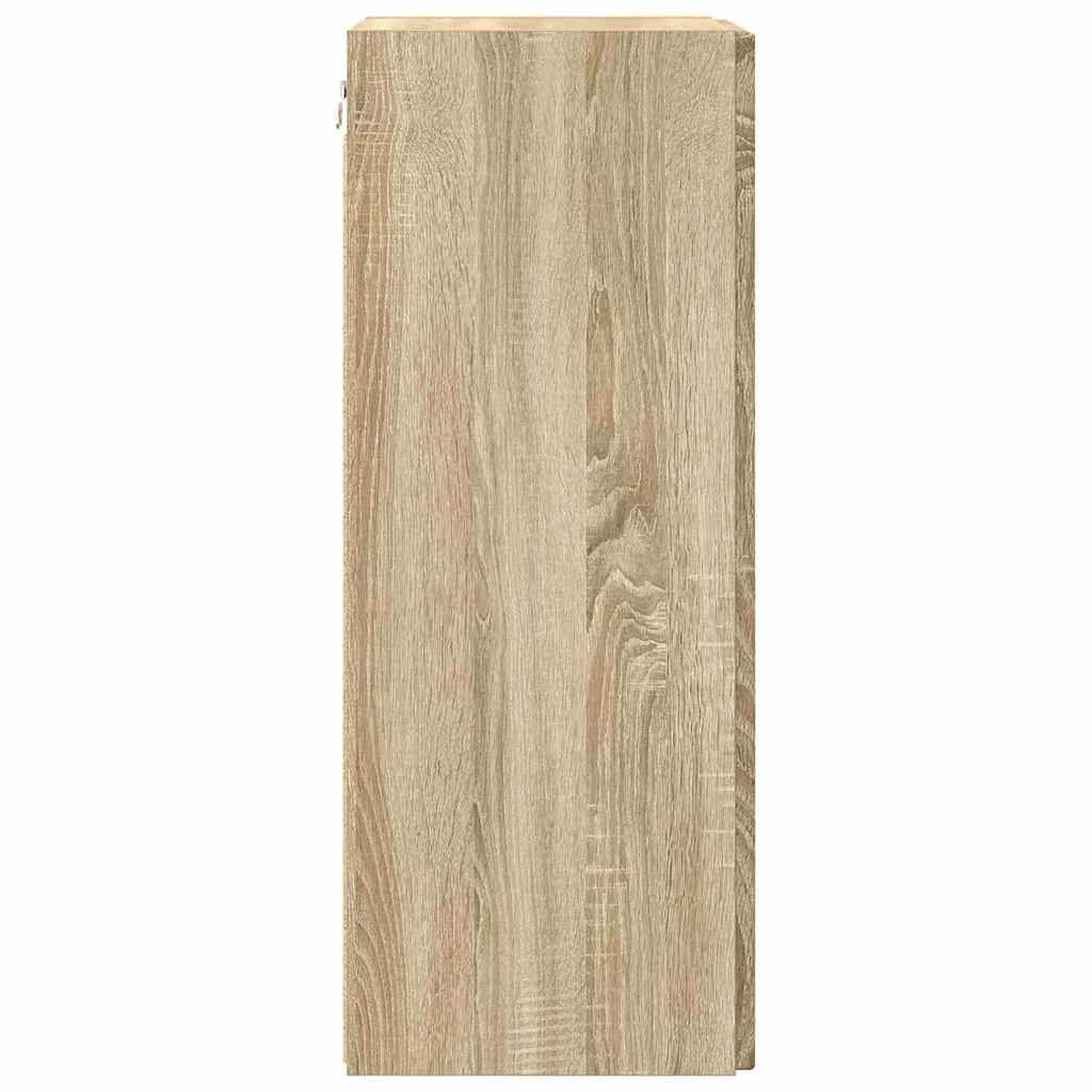 TV Wall Cabinet 2 pcs Sonoma 30 x 31 x 80 cm Engineered Wood