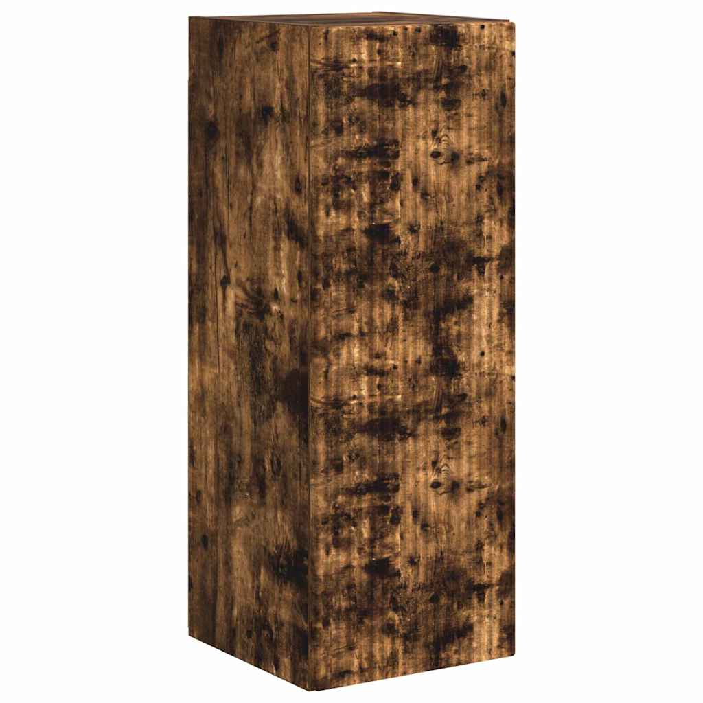 TV Wall Cabinet Wall-mounted 2 pcs Smoked Oak 30 x 31 x 80 cm