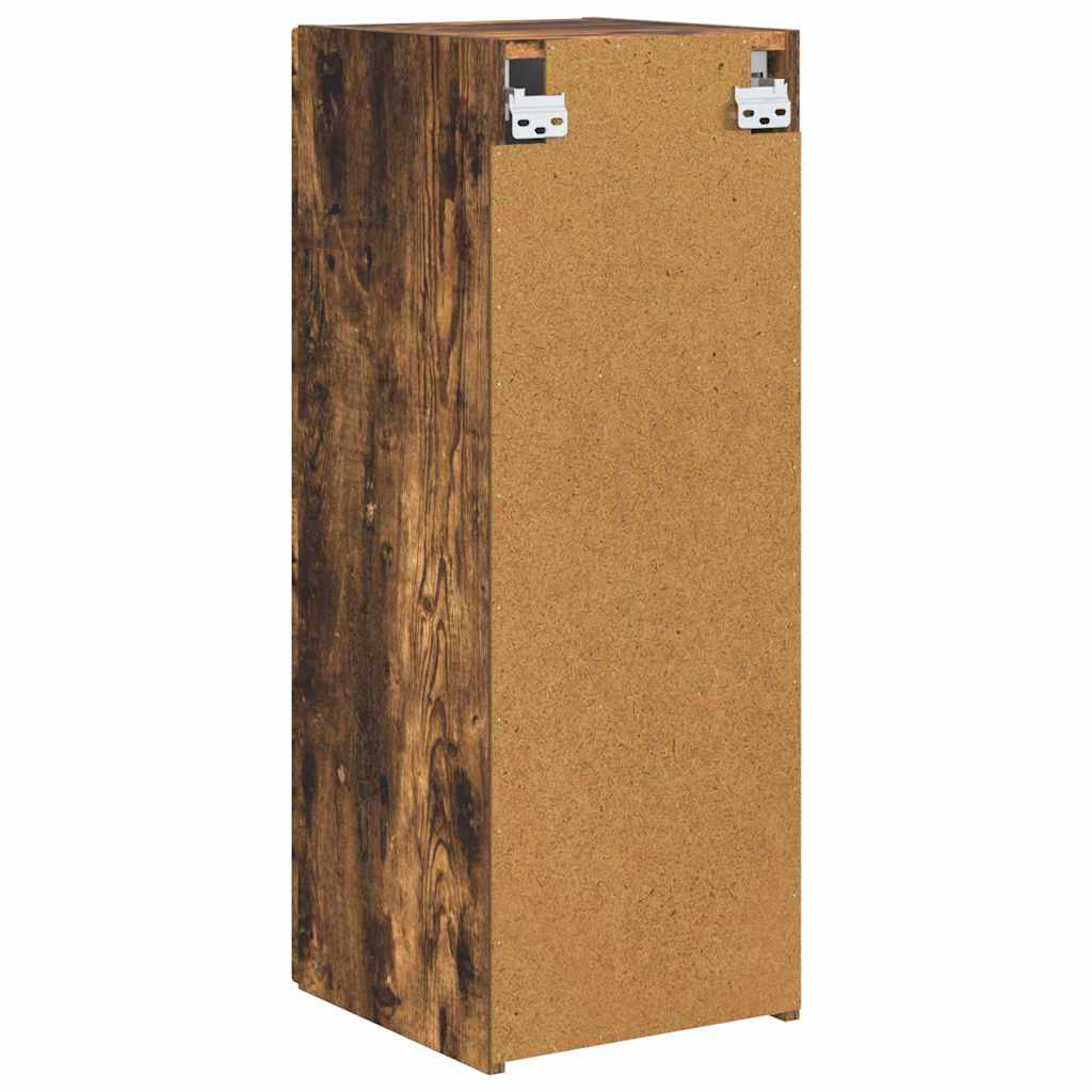 TV Wall Cabinet Wall-mounted 2 pcs Smoked Oak 30 x 31 x 80 cm