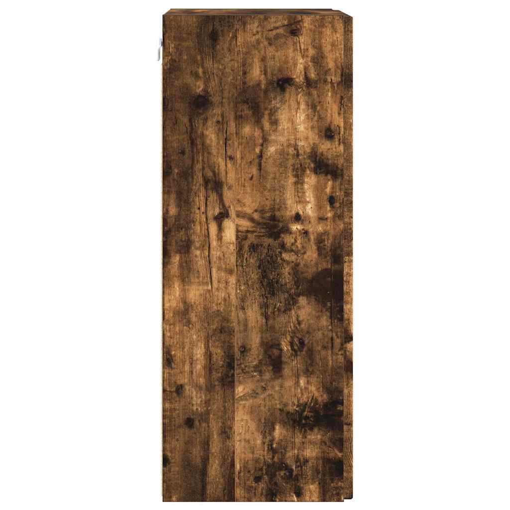 TV Wall Cabinet Wall-mounted 2 pcs Smoked Oak 30 x 31 x 80 cm
