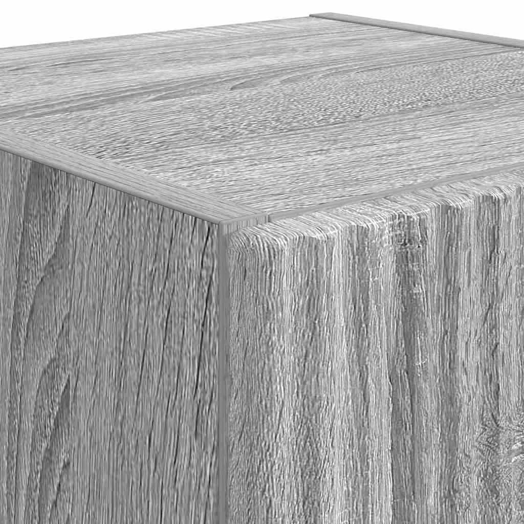 TV Wall Cabinet Wall-mounted 2 pcs Grey Sonoma 30 x 31 x 80 cm