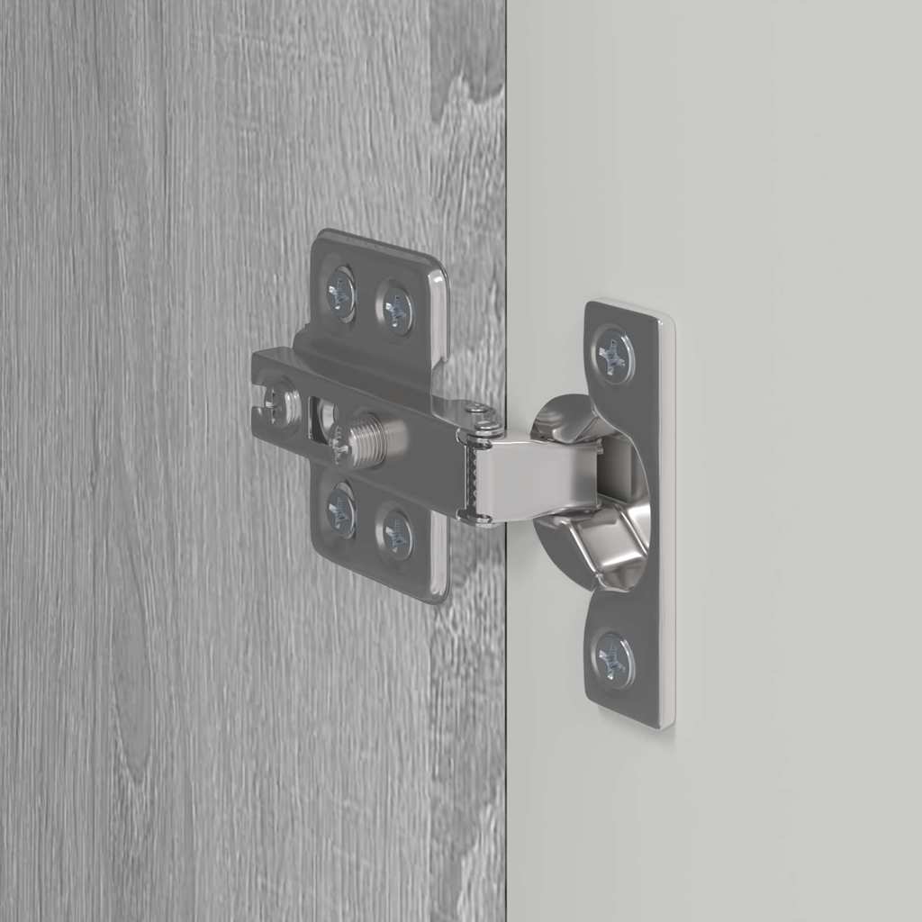 TV Wall Cabinet Wall-mounted 2 pcs Grey Sonoma 30 x 31 x 80 cm