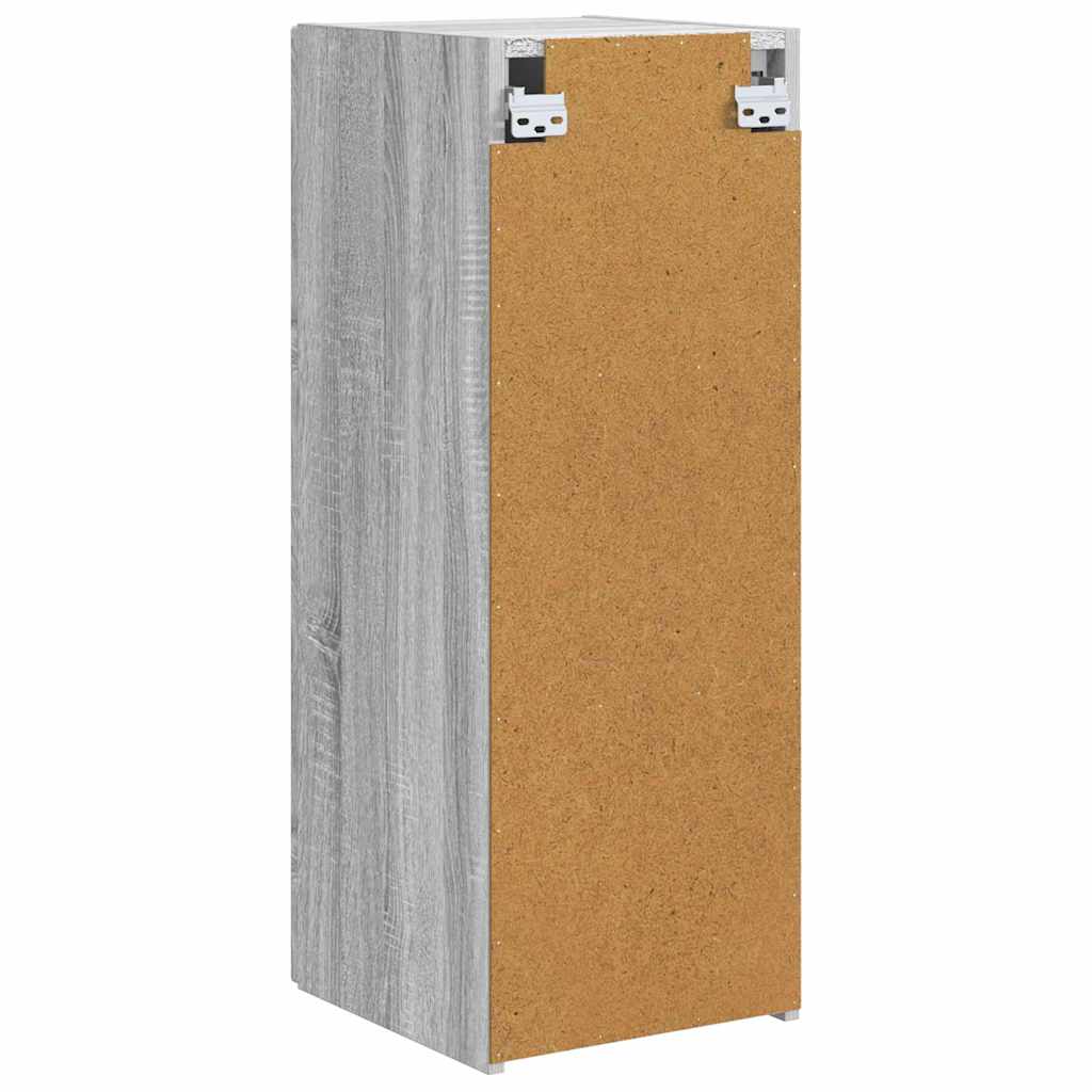 TV Wall Cabinet Wall-mounted 2 pcs Grey Sonoma 30 x 31 x 80 cm
