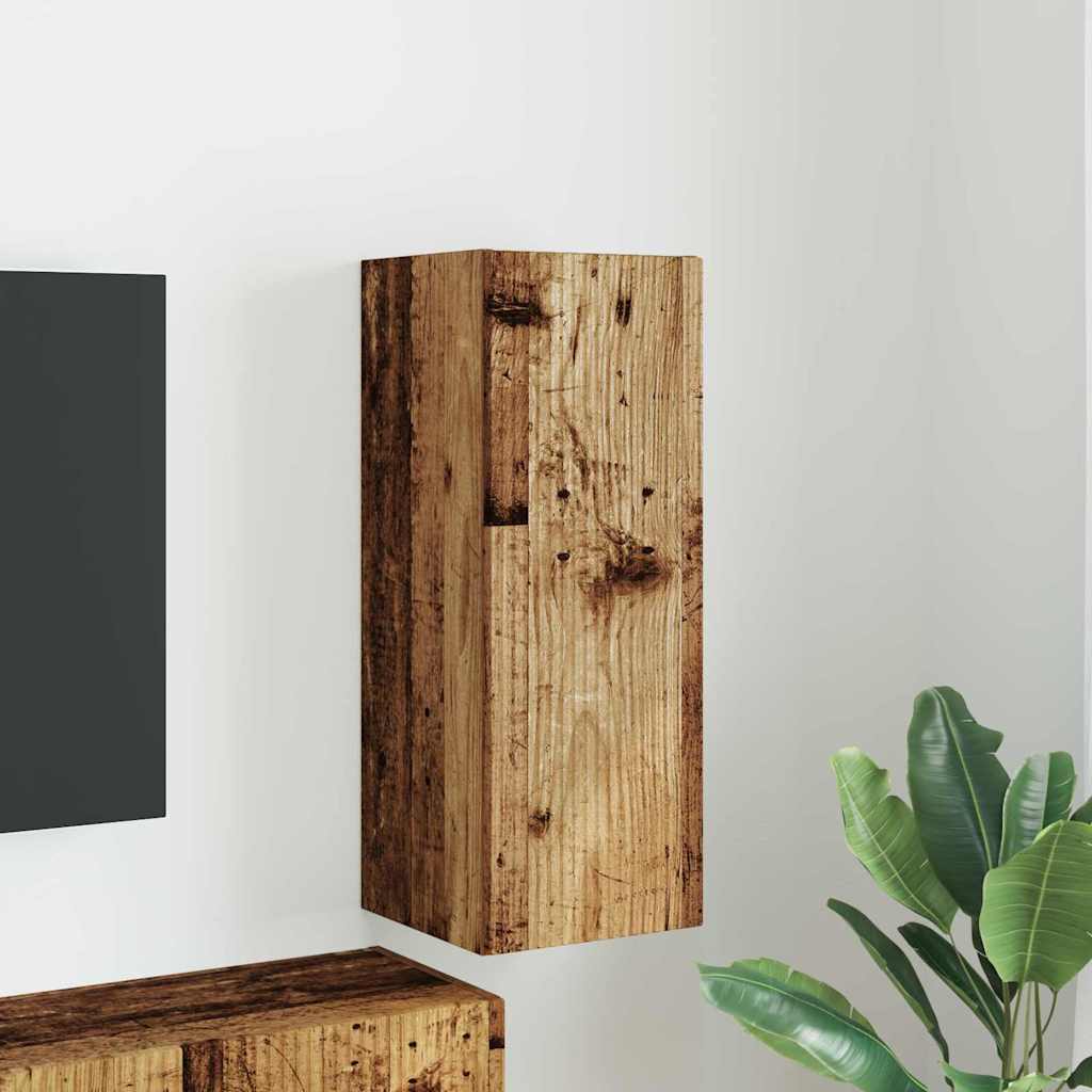 TV Wall Cabinet Old Wood 30 x 31 x 80 cm Engineered Wood