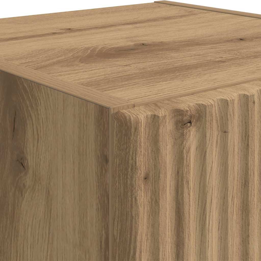 TV Wall Cabinet Artisian Oak 30 x 31 x 80 cm Engineered Wood