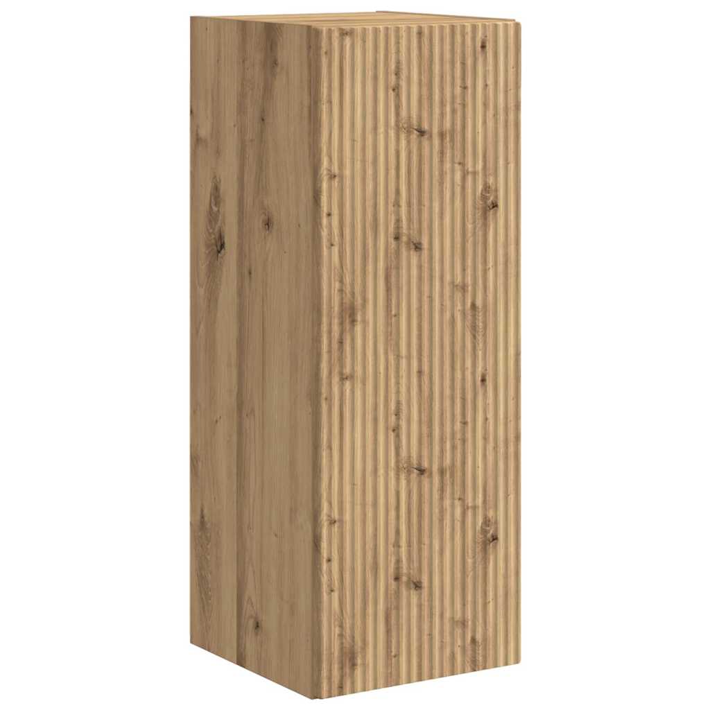 TV Wall Cabinet Wall-mounted 2 pcs Artisian Oak 30 x 31 x 80 cm