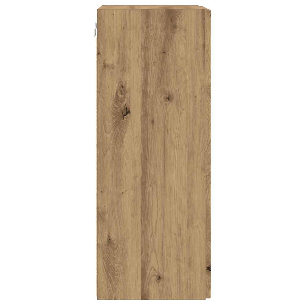 TV Wall Cabinet Wall-mounted 2 pcs Artisian Oak 30 x 31 x 80 cm